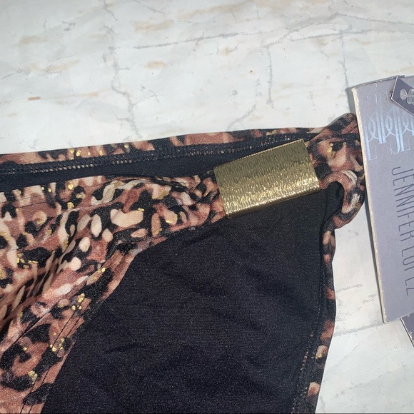 Jennifer Lopez bikini bottom leopard Animal print size 14 New with tags - Picture 3 of 7